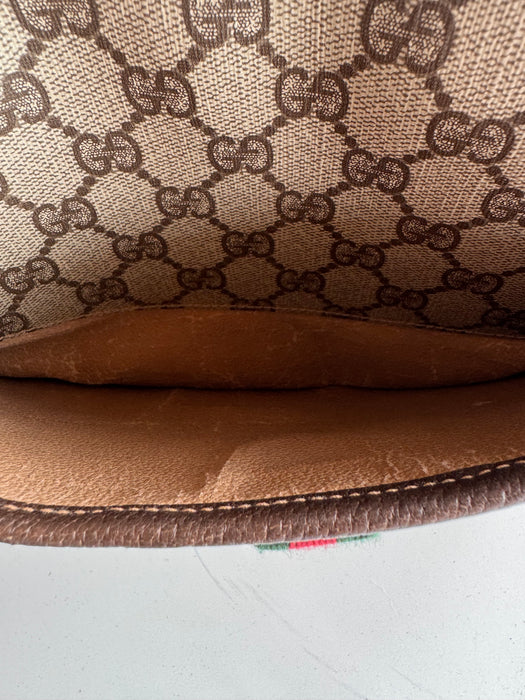 Gucci GG sherry line crossbody bag- brown