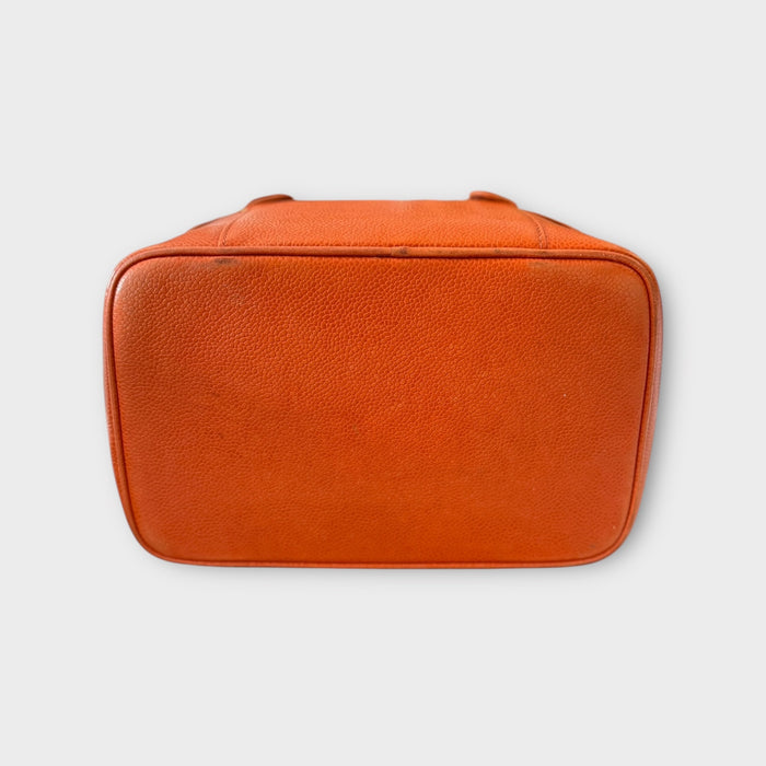 Chanel caviar vanity bag- orange