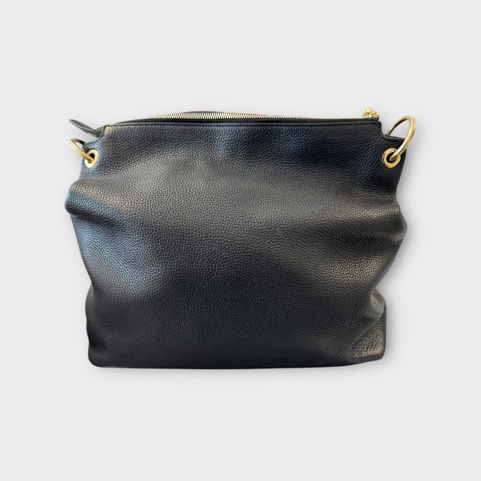 Gucci zoho zip hobo shoulder bag- black
