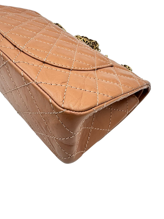 Chanel Reissue 2.55 Terracotta Quilted Leather Double Flap Bag Small | Aged Gold Hardware