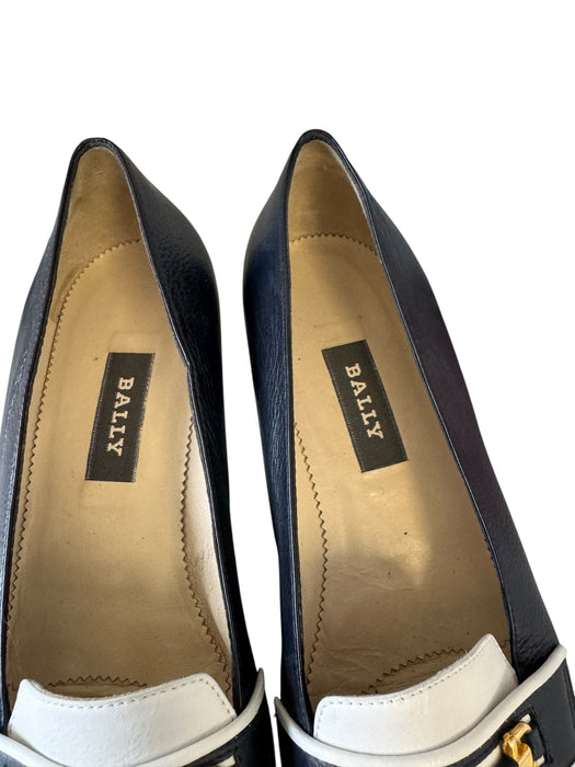 Bally heel loafers- Navy EU 39