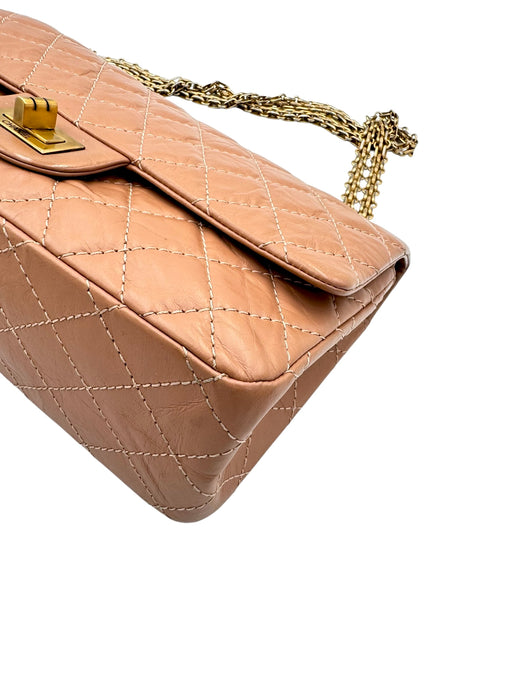 Chanel Reissue 2.55 Terracotta Quilted Leather Double Flap Bag Small | Aged Gold Hardware