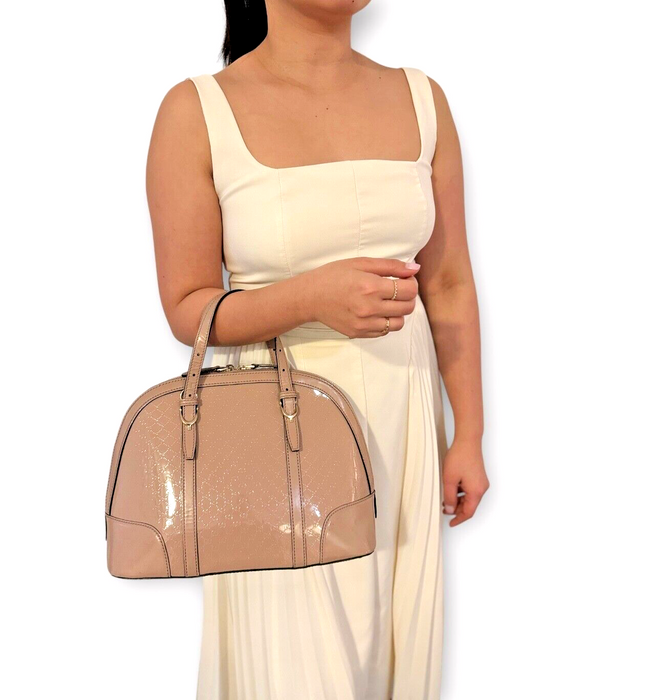 Gucci Guccissima Patent Leather - Beige