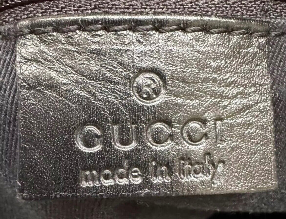 Gucci GG Supreme Canvas Large Leather Hobo Bag - Black