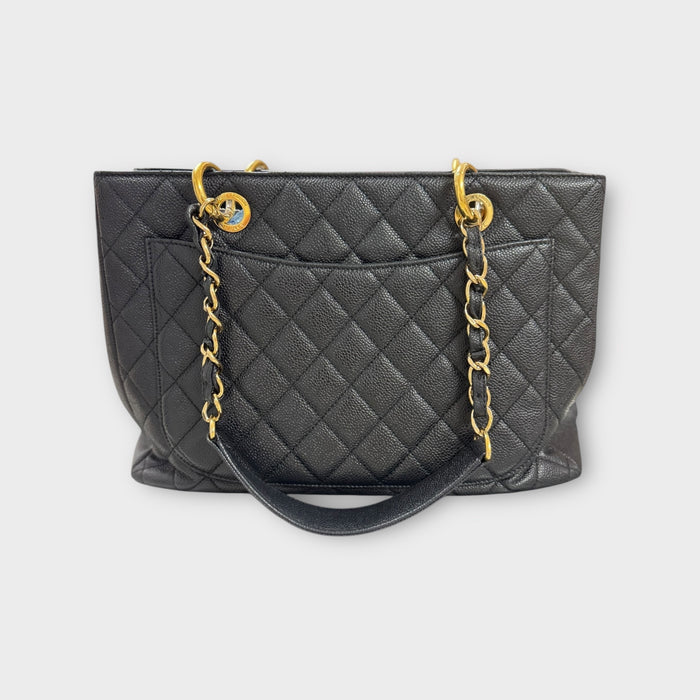 Chanel GST caviar shoulder bag- Black