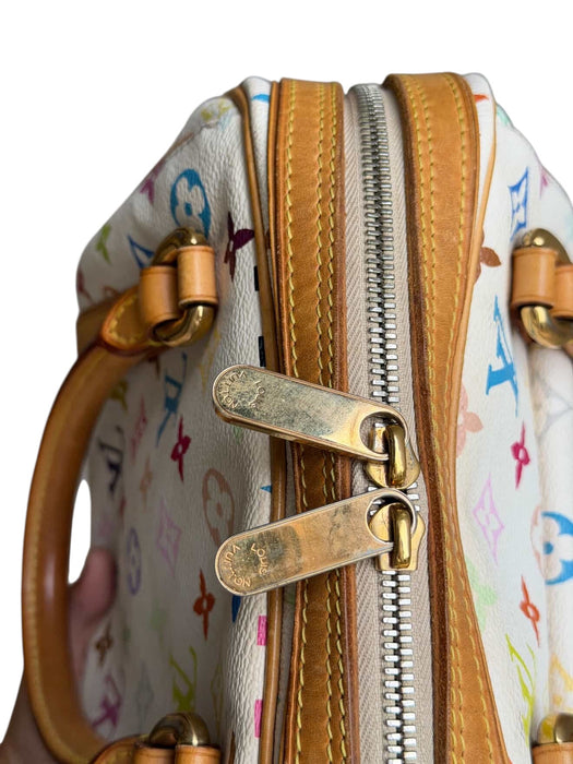 LOUIS VUITTON
White Monogram Multicolore Canvas Priscilla Bag