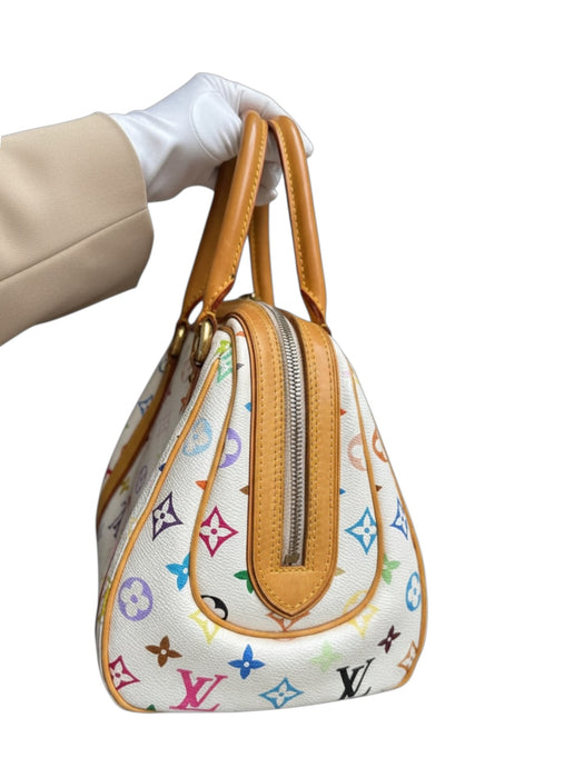 LOUIS VUITTON
White Monogram Multicolore Canvas Priscilla Bag