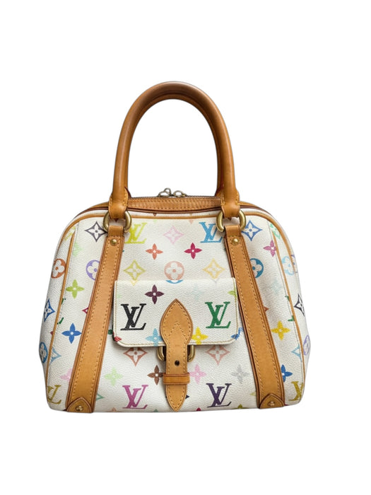 LOUIS VUITTON
White Monogram Multicolore Canvas Priscilla Bag