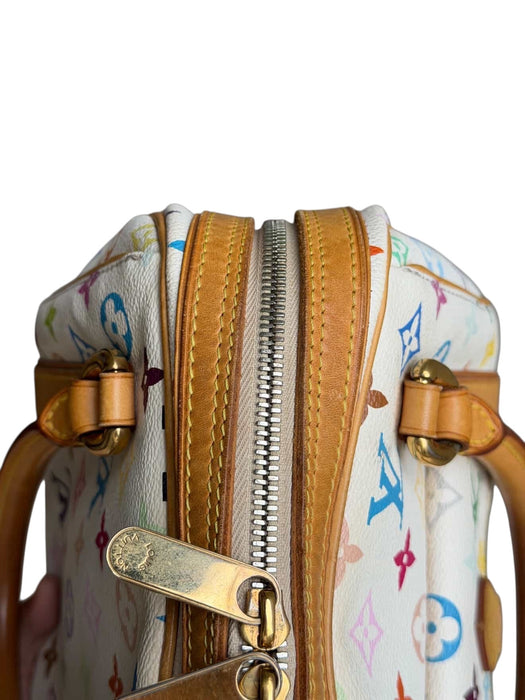 LOUIS VUITTON
White Monogram Multicolore Canvas Priscilla Bag