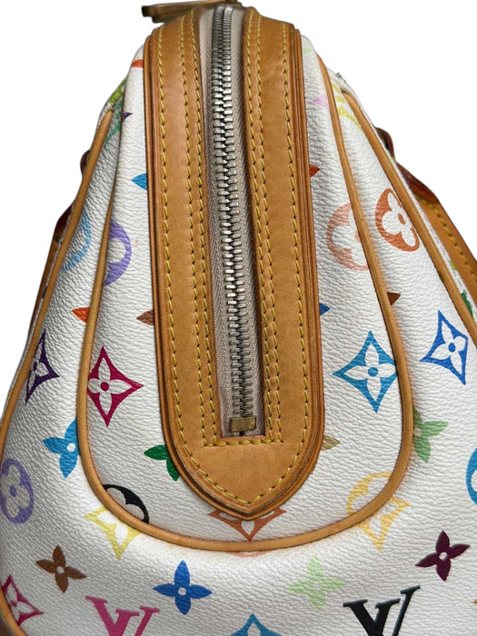 LOUIS VUITTON
White Monogram Multicolore Canvas Priscilla Bag
