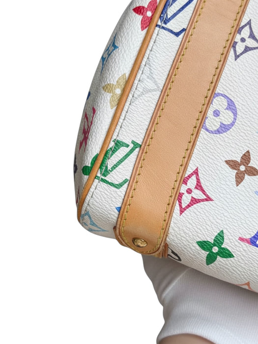 LOUIS VUITTON
White Monogram Multicolore Canvas Priscilla Bag