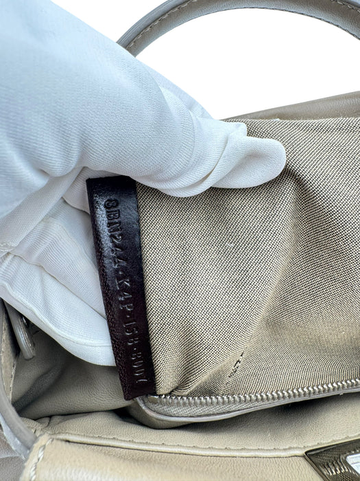 Fendi Peekaboo Mini Nappa Taupe Leather Bag | Crossbody & Top Handle