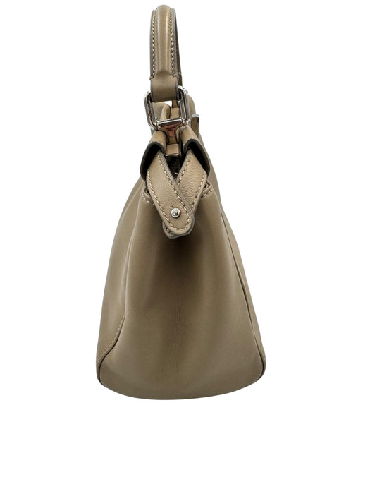 Fendi Peekaboo Mini Nappa Taupe Leather Bag | Crossbody & Top Handle