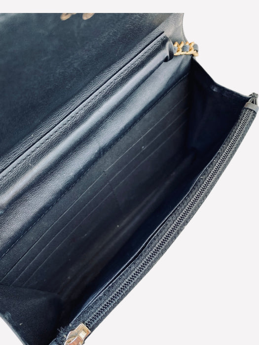 CHANEL Boy Wallet on Chain WOC Black Lambskin Gold Hardware (GHW) Crossbody
