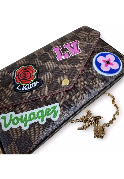 Louis Vuitton Pochette Felicie Damier Ebene World Tour Limited Edition Bag