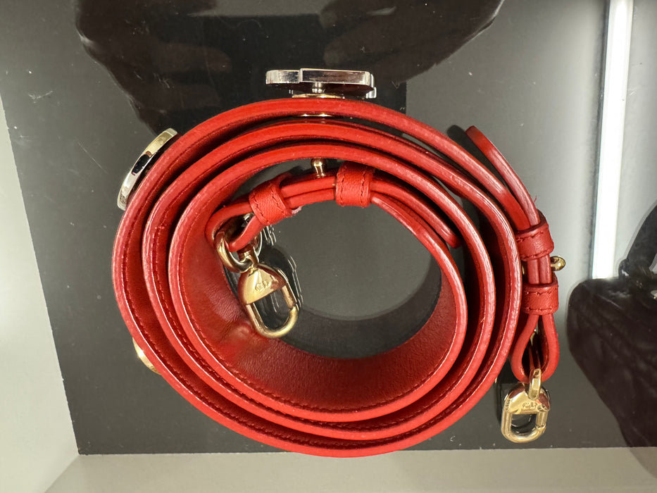 Christian Dior Lady Dior bag small- red