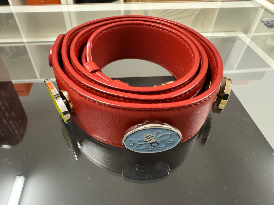 Christian Dior Lady Dior bag small- red