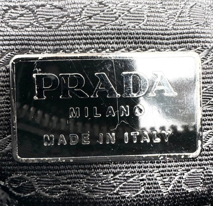 Prada Milano Patent Leather Bowling Bag - Black