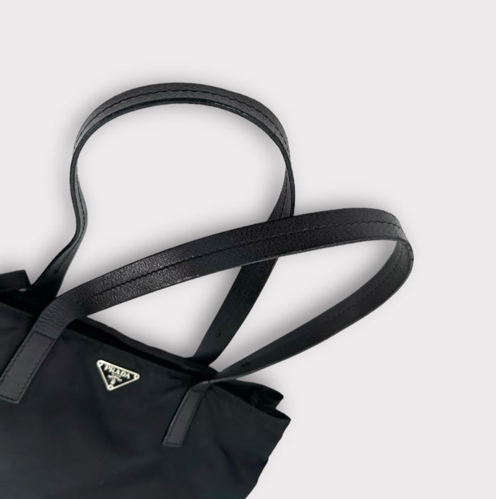 Prada Tessuto Nylon Tote Bag - Black