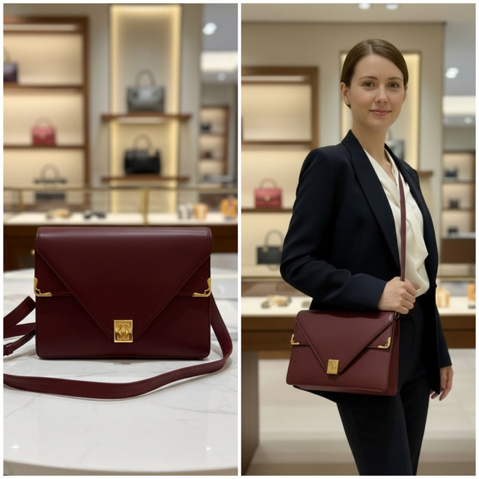 Cartier Must de Cartier Vintage Bag Burgundy | Luxe Indulgence