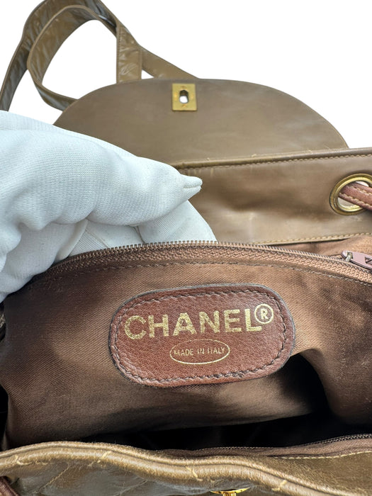 Chanel Vintage Brown Backpack | Authentic Preloved Chanel | Luxe Indulgence