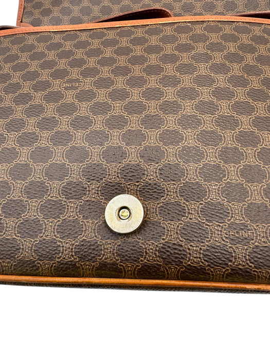 Celine Vintage Triomphe Messenger Bag Brown | Luxe Indulgence