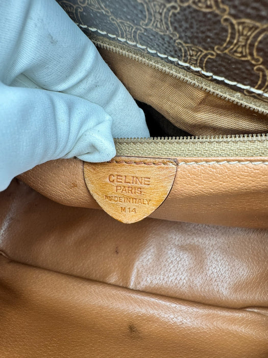 Celine Vintage Triomphe Messenger Bag Brown | Luxe Indulgence