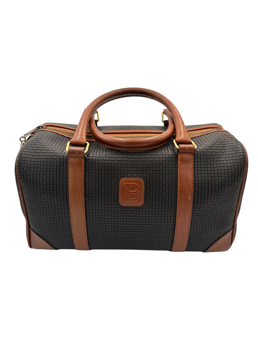 Bally Vintage Boston Travel Bag Canvas Leather | Luxe Indulgence