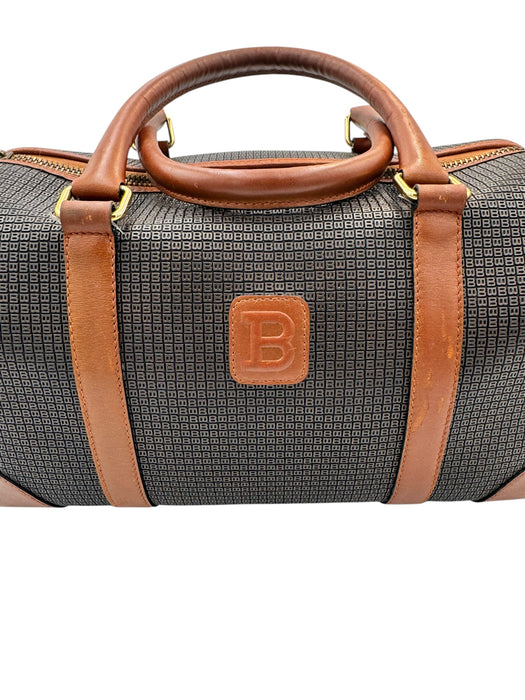 Bally Vintage Boston Travel Bag Canvas Leather | Luxe Indulgence