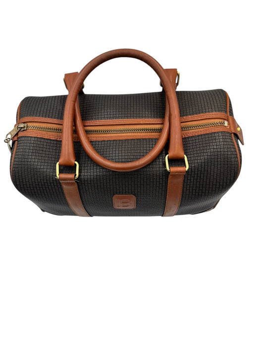 Bally Vintage Boston Travel Bag Canvas Leather | Luxe Indulgence