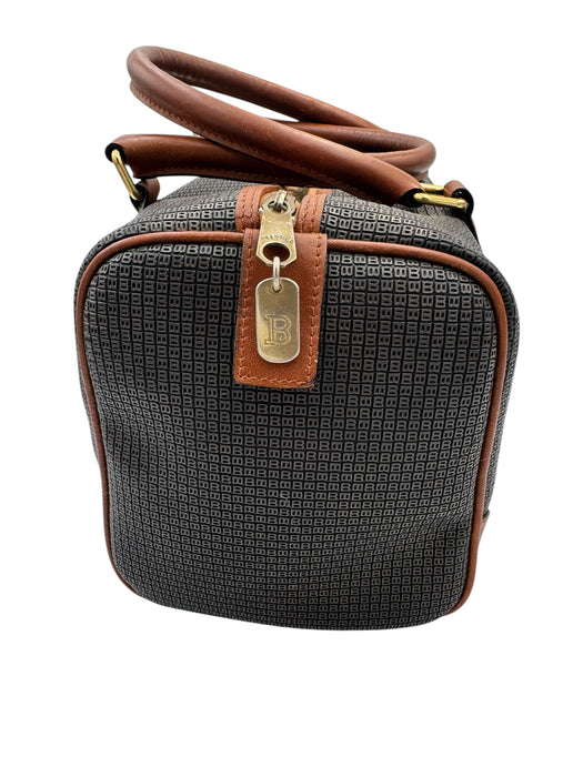 Bally Vintage Boston Travel Bag Canvas Leather | Luxe Indulgence