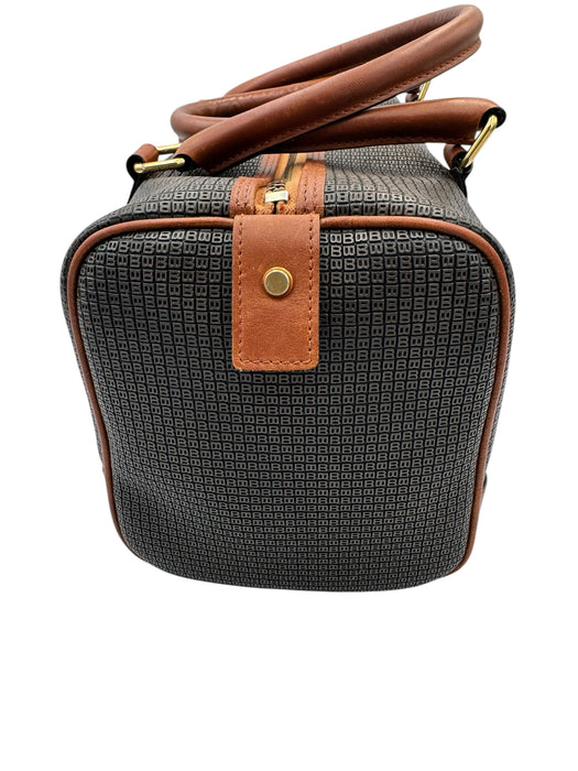 Bally Vintage Boston Travel Bag Canvas Leather | Luxe Indulgence
