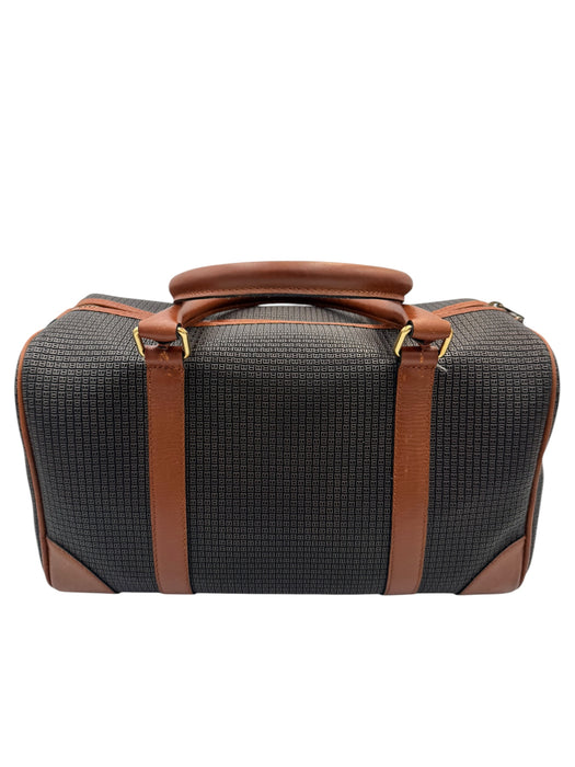 Bally Vintage Boston Travel Bag Canvas Leather | Luxe Indulgence