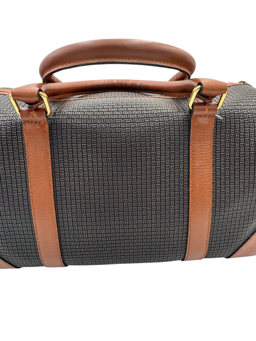 Bally Vintage Boston Travel Bag Canvas Leather | Luxe Indulgence