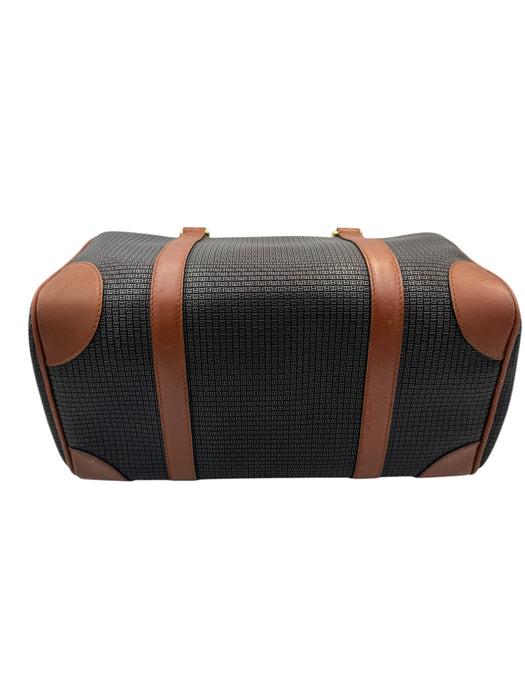 Bally Vintage Boston Travel Bag Canvas Leather | Luxe Indulgence
