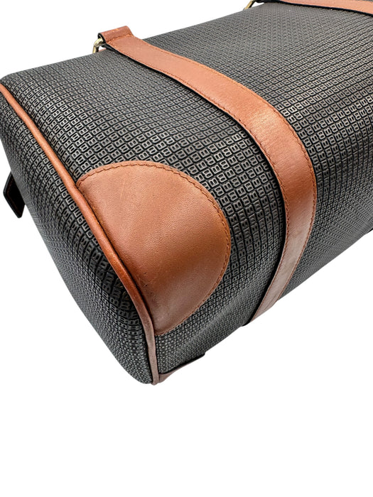 Bally Vintage Boston Travel Bag Canvas Leather | Luxe Indulgence