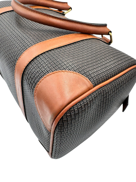 Bally Vintage Boston Travel Bag Canvas Leather | Luxe Indulgence