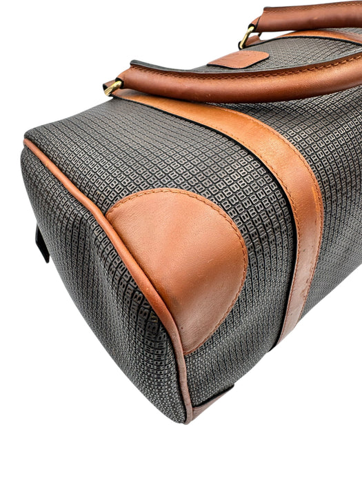 Bally Vintage Boston Travel Bag Canvas Leather | Luxe Indulgence