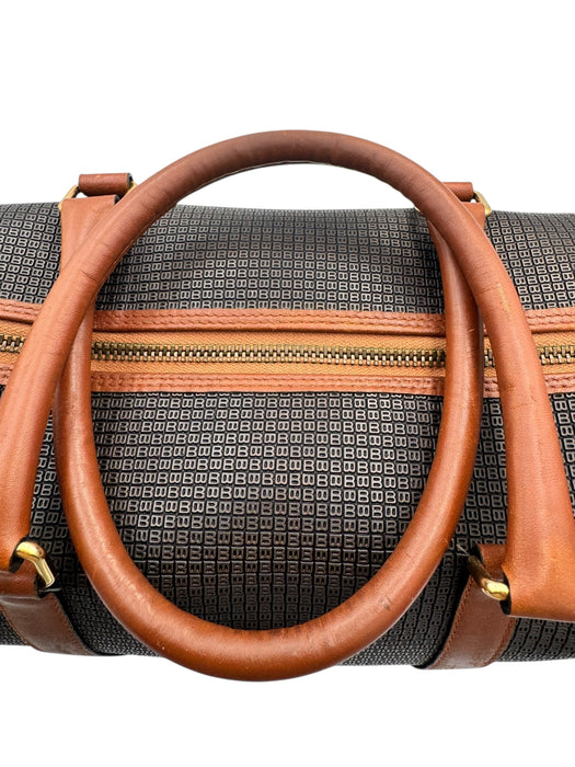 Bally Vintage Boston Travel Bag Canvas Leather | Luxe Indulgence