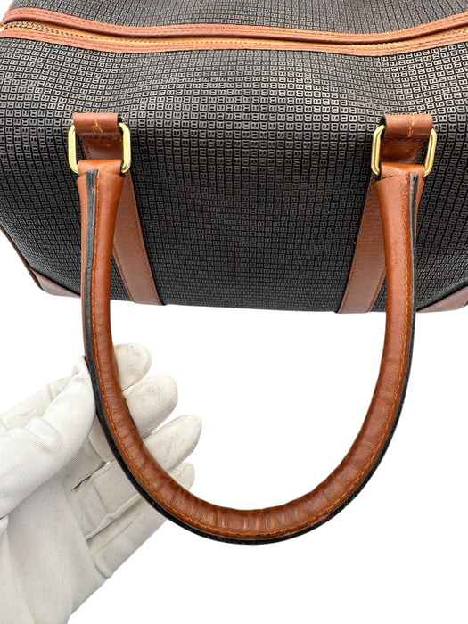 Bally Vintage Boston Travel Bag Canvas Leather | Luxe Indulgence