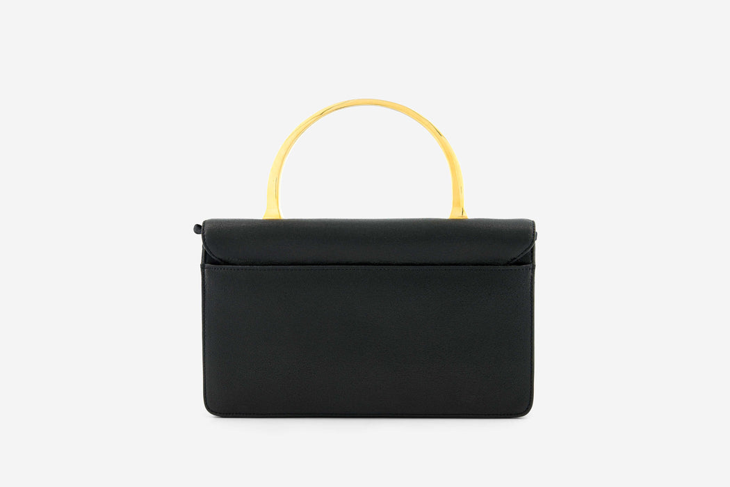 Givenchy Gold Handle Two-Way Leather - Black