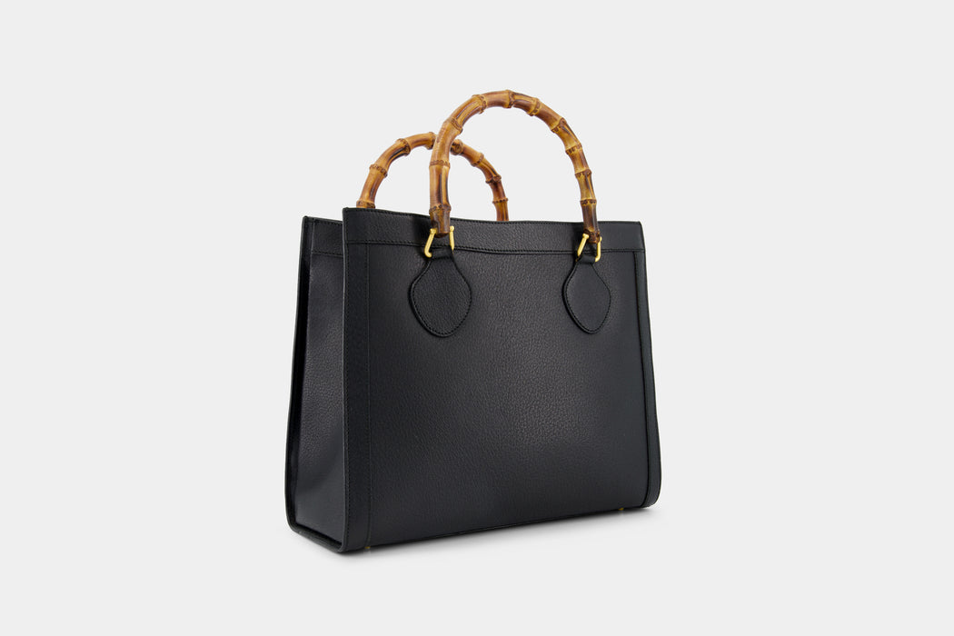 Gucci Diana Bamboo Tote Bag - Black