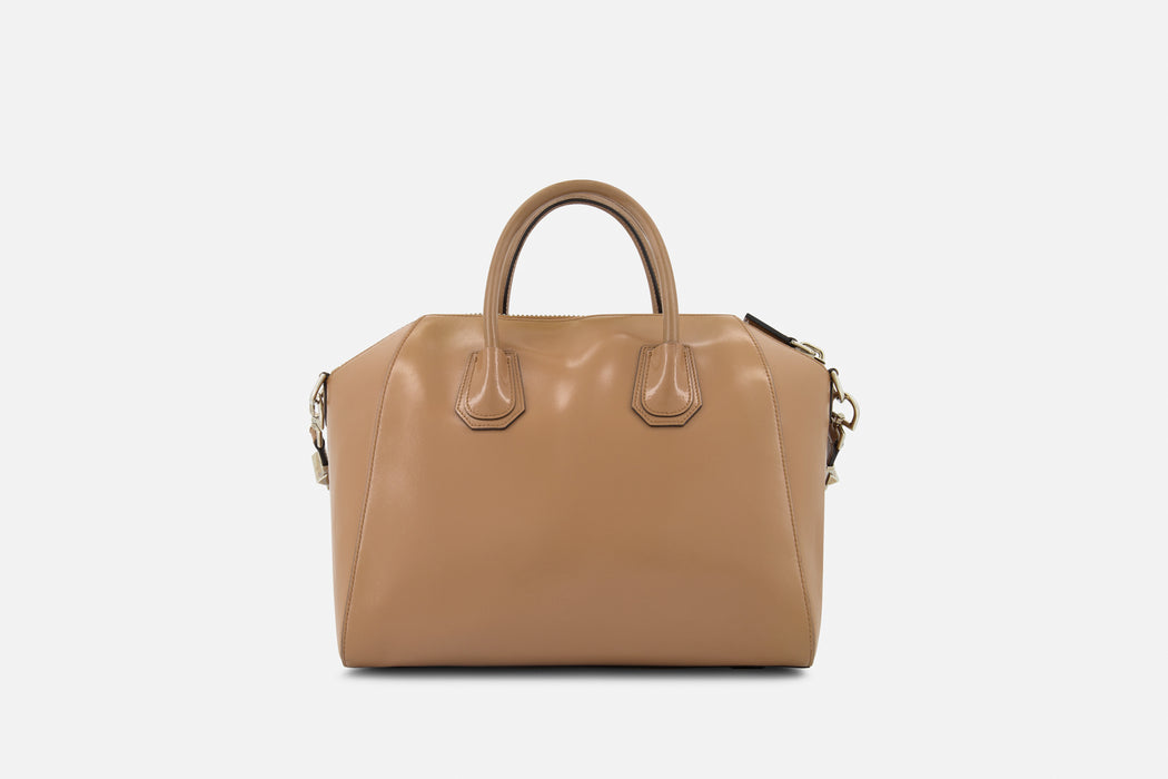 Givenchy Antigona Smooth Calfskin Medium Leather Bag - Beige