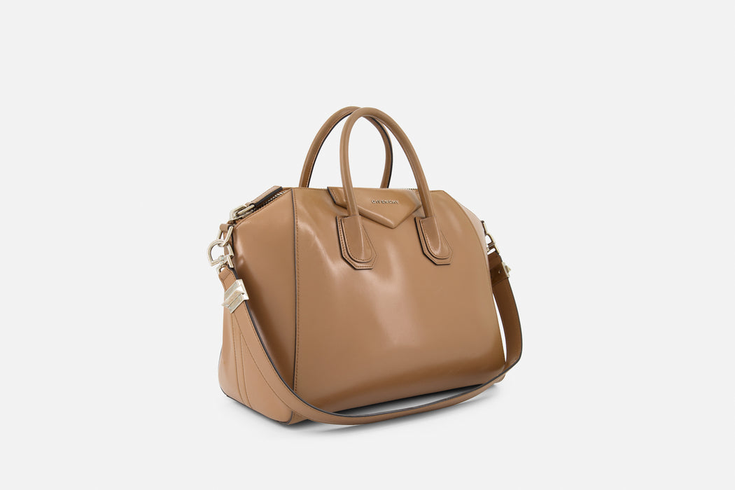 Givenchy Antigona Smooth Calfskin Medium Leather Bag - Beige