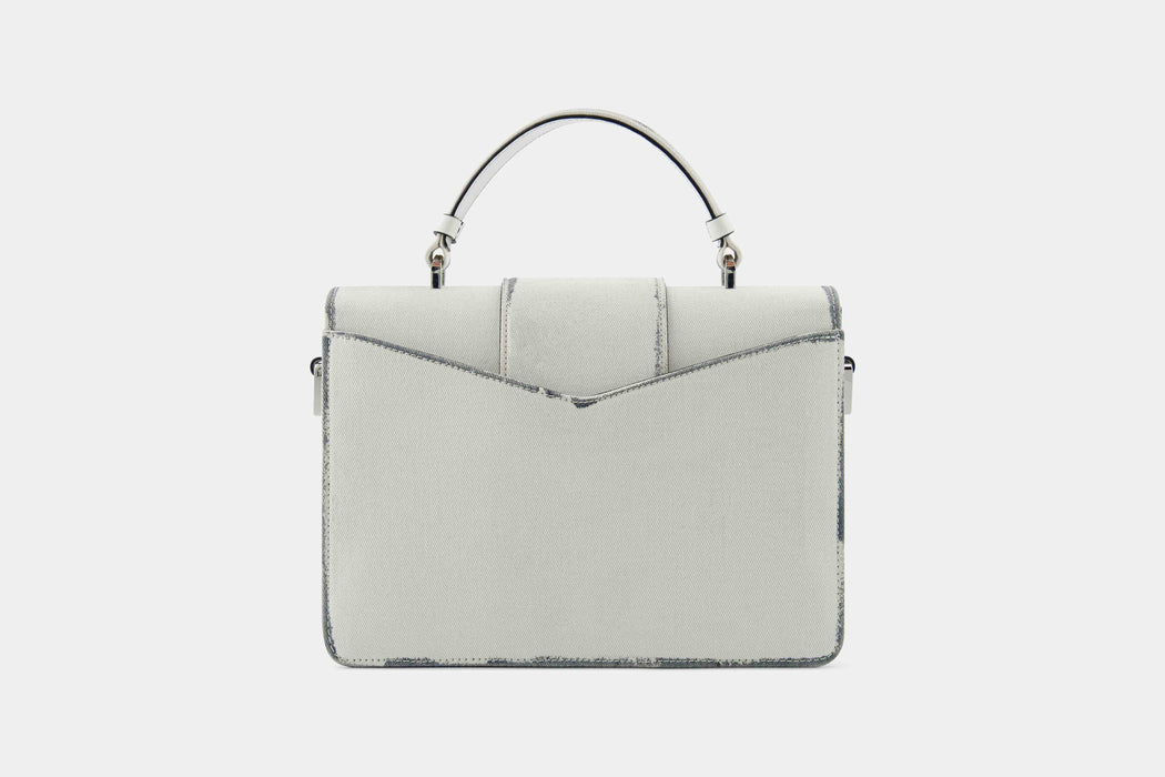 Emporio Armani Designer Satchel - Tie Dyed Denim