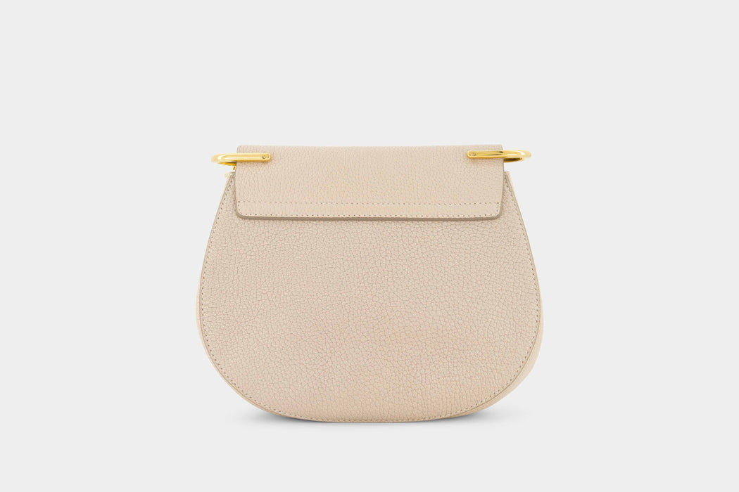 Chloe Drew Leather Chain Bag - Beige