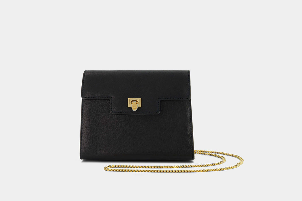 Valentino Garavani Leather Chain Bag - Black