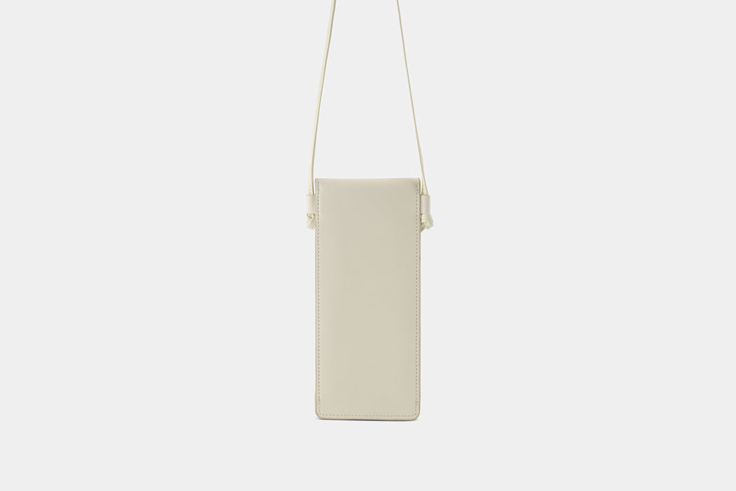 Celine Leather Sling Pouch - White