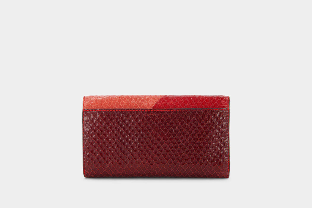 Celine Triton Leather Wallet on Chain (WOC) - Red