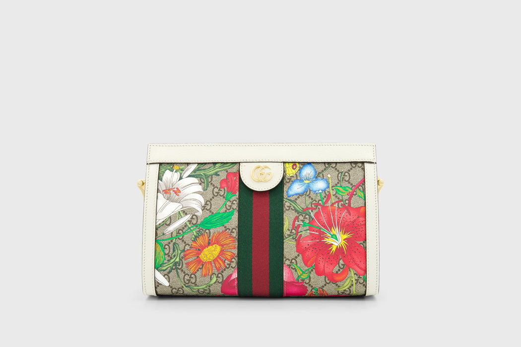 Limited Edition Gucci Ophidia Flora Chain Shoulder Bag